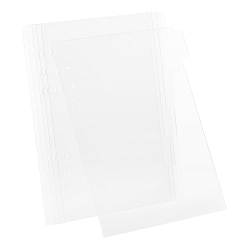 SOIMISS 6 Stück Acryl Ringbuch Deckel Set Teilig Transparent Abnehmbar für DIY Notizbuch und Planer Klare Hülle für Studenten und Vielseitig Einsetzbar Einlagen von SOIMISS
