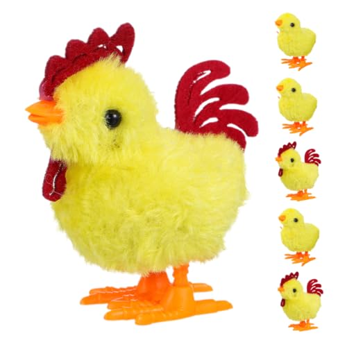 SOIMISS 6 Stück Auf Dem Uhrwerk Küken Bauernhoftier Plüsch Gastgeschenke Für Kindergeburtstage Neuheit Lustiges Aufziehspielzeug Huhn Interaktives Plüschtier Plastik Yellow SOIMISS 6 Stück Auf Dem Uhrwerk Küken Bauernhoftier Plüsch Gastgeschenke Für Kindergeburtstage Neuheit Lustiges Aufziehspielzeug Huhn Interaktives Plüschtier Plastik Yellow von SOIMISS