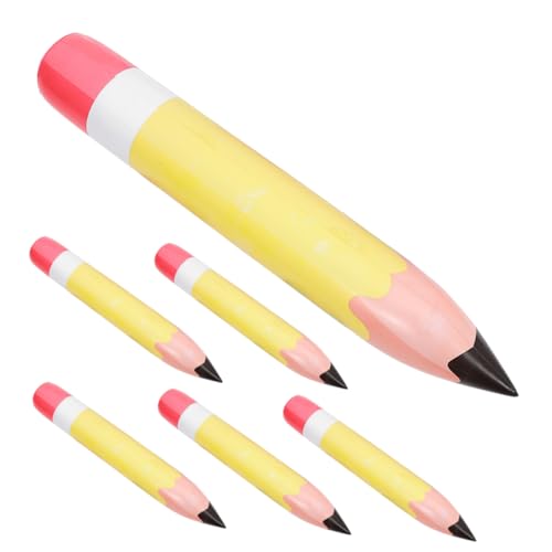 SOIMISS 6 Stück Aufblasbare Bleistiftdekoration Bleistifte Bleistift aufblasen Dekore für Kindergarten farbig Thema Zurück zum Schuldekor Zurück zur Schule Requisiten Buntstiftballons PVC von SOIMISS
