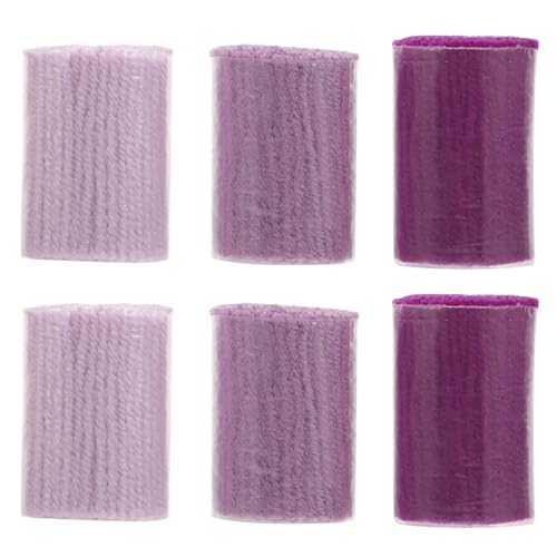 SOIMISS 6 Stück DIY Teppich Knüpfgarn Acryl Verschiedenen Lila Vorgeschnittenes Garn für Heimwerkerprojekte Kissen Decken und Mehr Pflegeleicht und Langlebig von SOIMISS