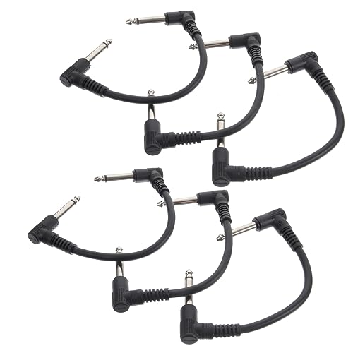 SOIMISS 6 Stück Gitarren Patchkabel Audio Kabel für Gitarre Bass Effekte Robustes Verhedderungsfreies Design für Musiker und Audiogeräte von SOIMISS