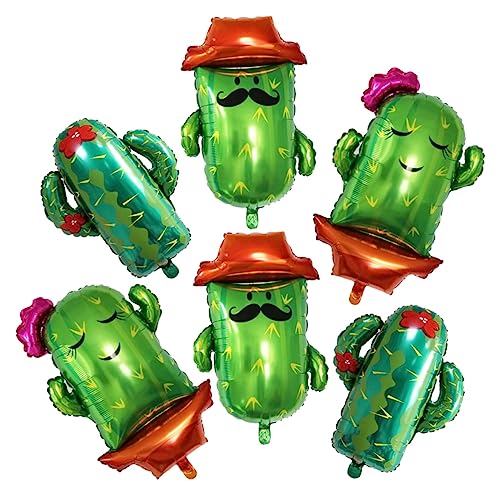 SOIMISS 6 Stück Kaktus Luftballons Folienballons für Sommerparty Geburtstagsfeier Mexikanische Fiesta Deko Kaktus Dekoration für Innen und Außenanlässe SOIMISS 6 Stück Kaktus Luftballons Folienballons für Sommerparty Geburtstagsfeier Mexikanische Fiesta Deko Kaktus Dekoration für Innen und Außenanlässe von SOIMISS