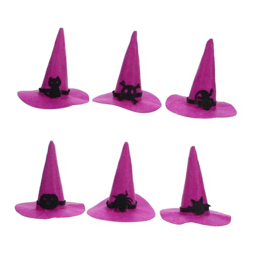 SOIMISS 6 Stück Kleine Filz Hexenhüte mit Halloween Motiven für Diy Puppen Haustiere Weiches Material Vielseitige Hexenparty Accessoires für Kostüm Dekoration und Bastelspaß SOIMISS 6 Stück Kleine Filz Hexenhüte mit Halloween Motiven für Diy Puppen Haustiere Weiches Material Vielseitige Hexenparty Accessoires für Kostüm Dekoration und Bastelspaß von SOIMISS