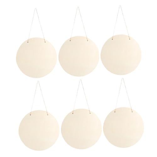 SOIMISS 6 Stück Leere Holzplatten für DIY Malerei Hängende Dekoration für Türen Vielseitige Holzplaketten für Zuhause und Büro SOIMISS 6 Stück Leere Holzplatten für DIY Malerei Hängende Dekoration für Türen Vielseitige Holzplaketten für Zuhause und Büro von SOIMISS