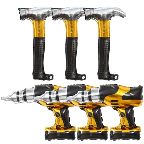 SOIMISS 6 Stück Teiliges Bauwerkzeug motive Aluminiumfolie Ballons für Geburtstagsparty Dekoration Langlebig Robust für Erwachsene SOIMISS 6 Stück Teiliges Bauwerkzeug motive Aluminiumfolie Ballons für Geburtstagsparty Dekoration Langlebig Robust für Erwachsene von SOIMISS