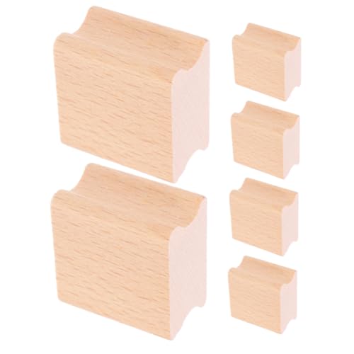 SOIMISS 6 Stück Teiliges Blanko Buchenholz Stempel mit Rillen für DIY Gravur Langlebige Holzblöcke Präzise Schnitzvorlagen für Scrapbooking Kreative Bastelprojekte SOIMISS 6 Stück Teiliges Blanko Buchenholz Stempel mit Rillen für DIY Gravur Langlebige Holzblöcke Präzise Schnitzvorlagen für Scrapbooking Kreative Bastelprojekte von SOIMISS