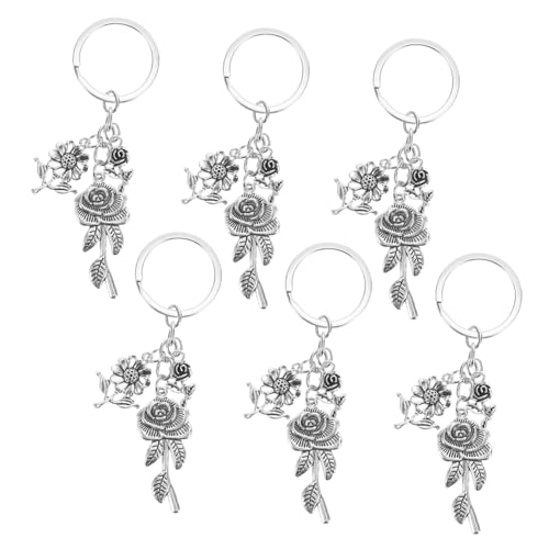 SOIMISS 6 Stück Teiliges Blumen Schlüsselanhänger aus Robustem Modischer Floraler Anhänger für Handtaschen Rucksäcke Fahrzeug Schlüssel Stilvolles Accessoire für Alltag und SOIMISS 6 Stück Teiliges Blumen Schlüsselanhänger aus Robustem Modischer Floraler Anhänger für Handtaschen Rucksäcke Fahrzeug Schlüssel Stilvolles Accessoire für Alltag und von SOIMISS