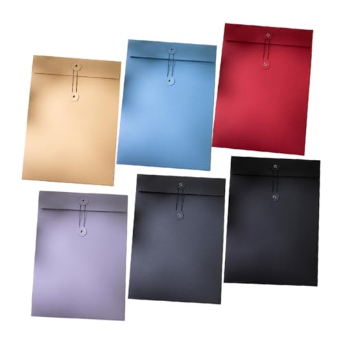 SOIMISS 6 Stück Teiliges Dokumentenmappe mit Bindeband Robuste Papier Sammelordner für Belege und Rechnungen Multifunktionale Sortiermappe für Büro Schule und Zuhause Tragbare Organizer SOIMISS 6 Stück Teiliges Dokumentenmappe mit Bindeband Robuste Papier Sammelordner für Belege und Rechnungen Multifunktionale Sortiermappe für Büro Schule und Zuhause Tragbare Organizer von SOIMISS