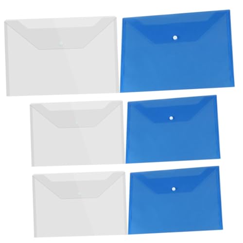 SOIMISS 6 Stück Teiliges Dokumententaschen Dicke Transparente Kunststoff Ordner mit Druckknopfverschluss Robuste Sammelmappen für Büro und Schule Praktische Aufbewahrung für Dokumente und SOIMISS 6 Stück Teiliges Dokumententaschen Dicke Transparente Kunststoff Ordner mit Druckknopfverschluss Robuste Sammelmappen für Büro und Schule Praktische Aufbewahrung für Dokumente und von SOIMISS