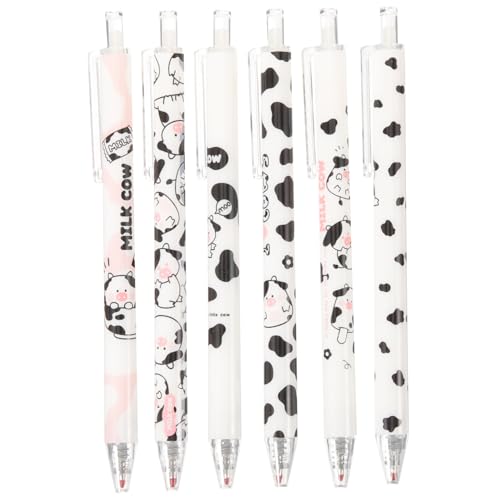 SOIMISS 6 Stück Teiliges Gel Kugelschreiber mit Niedlichem Motiv Einziehbar Glattes Schreiben Leichte Bauweise für Schüler Büro Unterschriften und Geschenkideen von SOIMISS