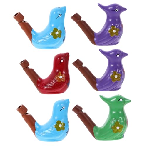 SOIMISS 6 Stück Teiliges Keramik Wasser Vogelpfeifen Kreatives Pfeifenspielzeug für Kindergeburtstag Umweltfreundlich Langlebig für Party Spiel und Festivalspaß SOIMISS 6 Stück Teiliges Keramik Wasser Vogelpfeifen Kreatives Pfeifenspielzeug für Kindergeburtstag Umweltfreundlich Langlebig für Party Spiel und Festivalspaß von SOIMISS