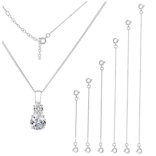 SOIMISS 6 Stück Teiliges Kettenverlängerungen Silber für und Armbänder DIY Schmuckzubehör mit Verschiedenen Längen Hochwertigem für Kreative Projekte von SOIMISS