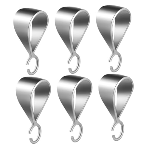 SOIMISS 6 Stück Teiliges Kettenverschluss Silber Platinfarbe mit Runde Perlen Design Schmuckbails Nahtlose Integration für Diy Anhänger und Vielseitige Schmuckherstellung von SOIMISS