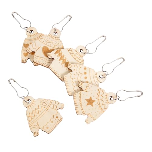 SOIMISS 6 Stück Teiliges Kleine Holz maschenmarkierer Strick Häkelringe Tragbar Sichtbar für Mützen Schals Handschuhe Geeignet als Strickzubehör und DIY bastelhilfe SOIMISS 6 Stück Teiliges Kleine Holz maschenmarkierer Strick Häkelringe Tragbar Sichtbar für Mützen Schals Handschuhe Geeignet als Strickzubehör und DIY bastelhilfe von SOIMISS
