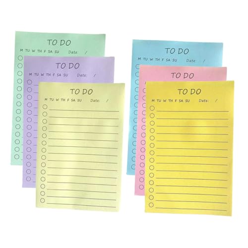 SOIMISS 6 Stück Teiliges Kleine Selbstklebende Haftnotizen mit Starkem Kleber Tragbare Memo Pads für Bürobedarf und Schule Kawaii Sticky Tabs zum Einfachen Markieren und Notieren SOIMISS 6 Stück Teiliges Kleine Selbstklebende Haftnotizen mit Starkem Kleber Tragbare Memo Pads für Bürobedarf und Schule Kawaii Sticky Tabs zum Einfachen Markieren und Notieren von SOIMISS