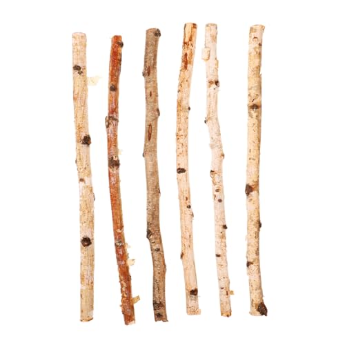 SOIMISS 6 Stück Teiliges Natürliche Holzstäbe Lang Unbehandelte Bastelstäbe aus Holz für DIY Dekoration Trockenzweige Bastelholz für Handwerk und Festivalgestaltung von SOIMISS