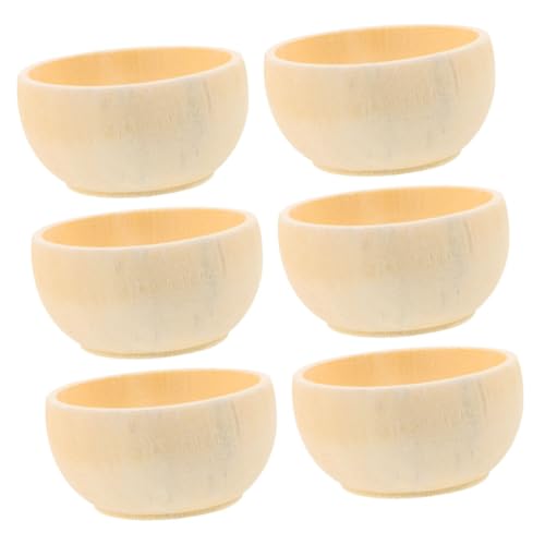 SOIMISS 6 Stück Teiliges Naturbelassene Holzschalen zum Bemalen Kleine Unbemalte Holzteller DIY Holzschalen für Kreative Bastelarbeiten und Tischdekoration für Heimwerker SOIMISS 6 Stück Teiliges Naturbelassene Holzschalen zum Bemalen Kleine Unbemalte Holzteller DIY Holzschalen für Kreative Bastelarbeiten und Tischdekoration für Heimwerker von SOIMISS