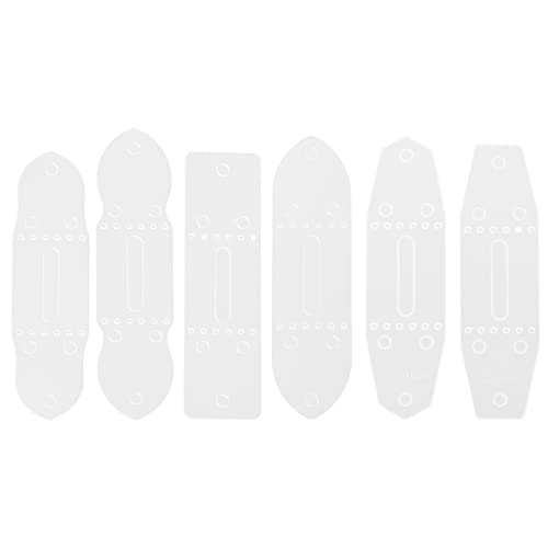 SOIMISS 6 Stück Teiliges PVC Lederlochmodell für Gürtel DIY Lederhandwerk Präzise Stanzvorlage für Gürtelschnallen Langlebig und Tragbar für Bastelprojekte SOIMISS 6 Stück Teiliges PVC Lederlochmodell für Gürtel DIY Lederhandwerk Präzise Stanzvorlage für Gürtelschnallen Langlebig und Tragbar für Bastelprojekte von SOIMISS