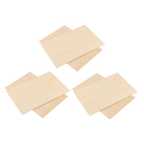SOIMISS 6 Stück Teiliges Rechteckige Holzplatten Dicke DIY Holzscheiben zum Basteln Naturbelassene Blanke Holzteile für Malen Gravur Handwerk Langlebig und Vielseitig Einsetzbar SOIMISS 6 Stück Teiliges Rechteckige Holzplatten Dicke DIY Holzscheiben zum Basteln Naturbelassene Blanke Holzteile für Malen Gravur Handwerk Langlebig und Vielseitig Einsetzbar von SOIMISS