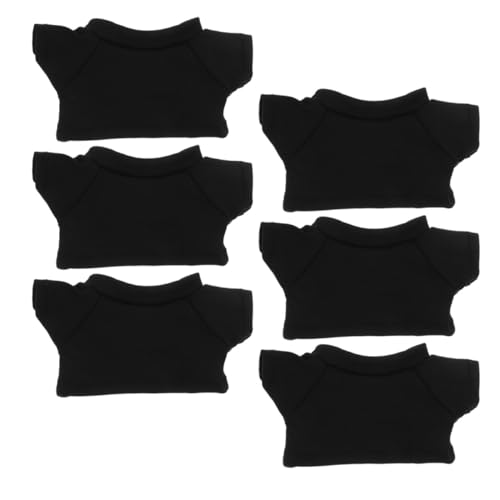 SOIMISS 6 Stück Teiliges Schwarze Bären t shirts aus Weichem für Plüschtiere Fein Verarbeitet Bequemes Basic kostüm für Ausgestopfte Bären für DIY bärenkleidung und Puppenzubehör von SOIMISS