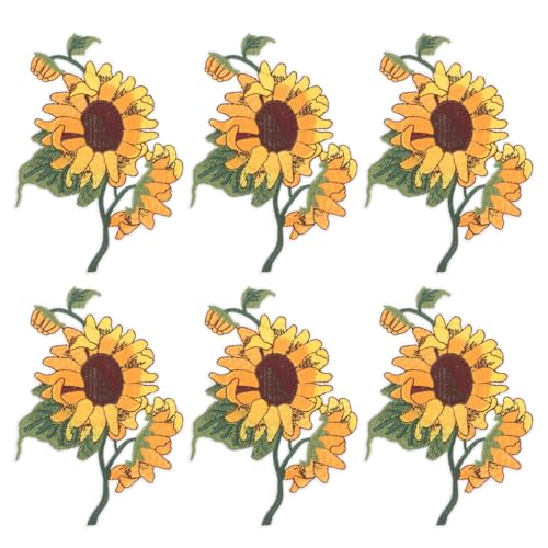 SOIMISS 6 Stück Teiliges Sonnenblumen Bügelflicken Bestickte Applikationen für Kleidung DIY Aufnäher zum Aufbügeln zur Reparatur und Verzierung von Jacken Hosen SOIMISS 6 Stück Teiliges Sonnenblumen Bügelflicken Bestickte Applikationen für Kleidung DIY Aufnäher zum Aufbügeln zur Reparatur und Verzierung von Jacken Hosen von SOIMISS