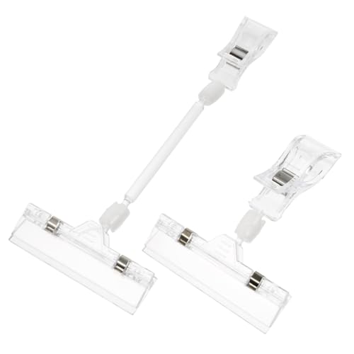 SOIMISS 6 Stück Teiliges Transparente Preisschildklemmen Doppelkopf Display Clips aus Robustem Material für Vielseitige Warenpräsentation im Einzelhandel und Supermarkt SOIMISS 6 Stück Teiliges Transparente Preisschildklemmen Doppelkopf Display Clips aus Robustem Material für Vielseitige Warenpräsentation im Einzelhandel und Supermarkt von SOIMISS