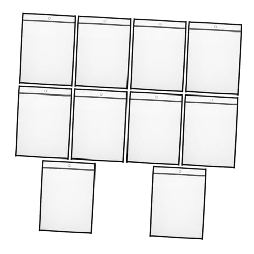 SOIMISS 6 Stück Transparente Dokumentenhüllen Wiederverwendbare Datei Organizer für Büro Schule und Reisen Leichte und Reißfeste Pet Folie Praktische Papieraufbewahrungslösungen von SOIMISS