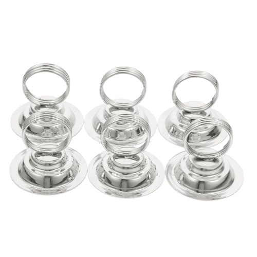 SOIMISS 6 Stück Vertikaler Nummernschildclip Tischkartenständer Für Partys Hochzeitsschildhalter Inhaber Der Tischnummer Kartenständer Für Den Hochzeitstisch Ort Abschluss Eisen Silver von SOIMISS