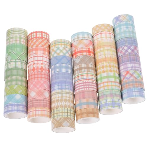 SOIMISS 60 Rollen Teiliges Washi Tape Set Kariert DIY Dekoratives Klebeband für Scrapbooking Tagebücher Geschenke Breit Vielseitig Handlich Wiederverwendbar SOIMISS 60 Rollen Teiliges Washi Tape Set Kariert DIY Dekoratives Klebeband für Scrapbooking Tagebücher Geschenke Breit Vielseitig Handlich Wiederverwendbar von SOIMISS