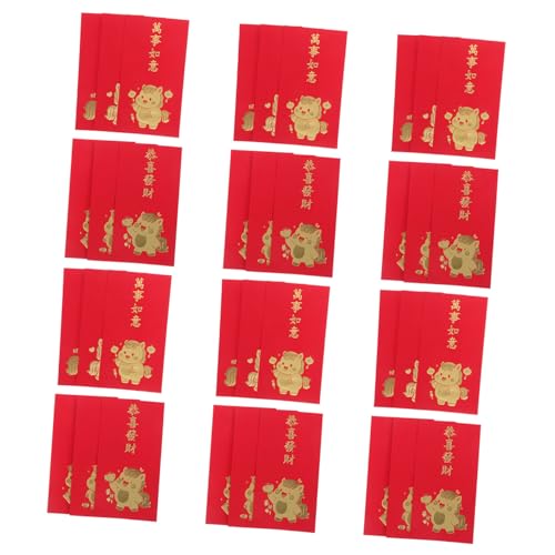 SOIMISS 60 Stück Kreative Hongbao Umschläge Jahr Des Pferdes Rote Li Xi Envelopes aus Robustem Papier für Lunar Year Tet Familienfeiern und Frühlingsfest mit Großer Kapazität von SOIMISS