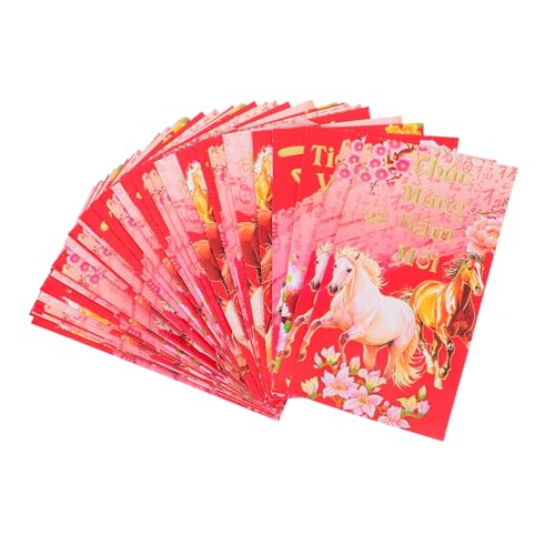 SOIMISS 60 Stück Rote Umschläge für das Frühjahrsfest des des Pferdes Umschlagpaket zum Mondneujahr Vietnamesische Hong Bao rote Glücksgeldbeutel Geldpaket Papier SOIMISS 60 Stück Rote Umschläge für das Frühjahrsfest des des Pferdes Umschlagpaket zum Mondneujahr Vietnamesische Hong Bao rote Glücksgeldbeutel Geldpaket Papier von SOIMISS