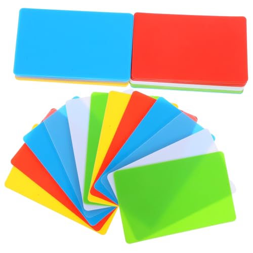 SOIMISS 60 Stück Teiliges Blanko Plastikkarten in Transparent Weiß Gelb Rot Grün Blau Robuste Mitgliedsausweise und Namensschilder für DIY Vielseitig Einsetzbar als Kundenkarte Badge SOIMISS 60 Stück Teiliges Blanko Plastikkarten in Transparent Weiß Gelb Rot Grün Blau Robuste Mitgliedsausweise und Namensschilder für DIY Vielseitig Einsetzbar als Kundenkarte Badge von SOIMISS