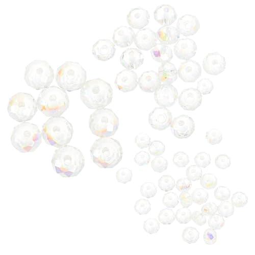 SOIMISS 60 Stück Teiliges Glasperlen Facettierte Bunte Kristallperlen Glatte Oberfläche für DIY Schmuckherstellung Armbänder Halsketten Ohrringe von SOIMISS