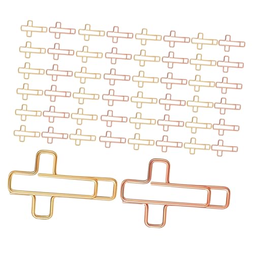 SOIMISS 60 Stück Teiliges Kreuz Büroklammern aus Robustem Metall Niedliche Lesezeichen und Papierklemmen für Bibelstudium Tagebücher und Dokumentenorganisation Goldene Roségoldene Farben SOIMISS 60 Stück Teiliges Kreuz Büroklammern aus Robustem Metall Niedliche Lesezeichen und Papierklemmen für Bibelstudium Tagebücher und Dokumentenorganisation Goldene Roségoldene Farben von SOIMISS
