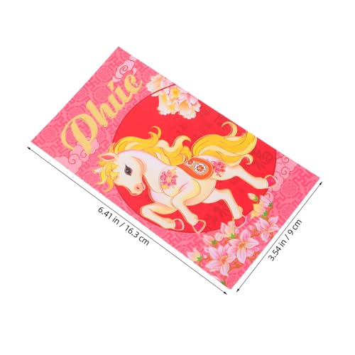SOIMISS 60 Stück Traditionelle Chinesische Rote Umschläge Jahr Des Pferdes Langlebige Papier Hong Bao Taschen für Geldgeschenke Vietnamesische Frühlingsfest Umschläge mit Festlichem Design SOIMISS 60 Stück Traditionelle Chinesische Rote Umschläge Jahr Des Pferdes Langlebige Papier Hong Bao Taschen für Geldgeschenke Vietnamesische Frühlingsfest Umschläge mit Festlichem Design von SOIMISS