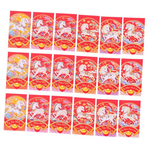 SOIMISS 60 Stück Vietnamesische Rote Umschläge Pferdejahr Großformat Lunar Year Hong Bao Geldumschläge Für Vietnamesisches Neujahrsfest Geschenkverpackung Mit Verschiedenen Mustern SOIMISS 60 Stück Vietnamesische Rote Umschläge Pferdejahr Großformat Lunar Year Hong Bao Geldumschläge Für Vietnamesisches Neujahrsfest Geschenkverpackung Mit Verschiedenen Mustern von SOIMISS