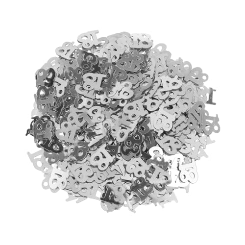 SOIMISS 600 Stück Konfetti hochzeitslaken theinvitation hochzeitsbingo nupsis Glänzend feiern Gemeinschaft 18. Geburtstag Party Geburtstag glitzern Geburtstagsglitzer Silver von SOIMISS