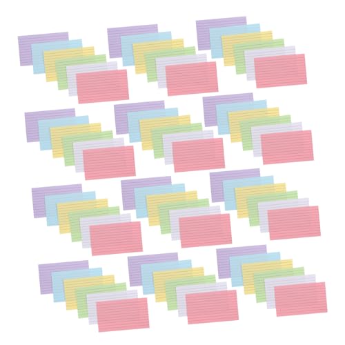 SOIMISS 600 Stück Robuste Linierte Indexpapiere für Effektives Lernen und Aufgabenmanagement für Schule Büro und Persönliche Projekte von SOIMISS