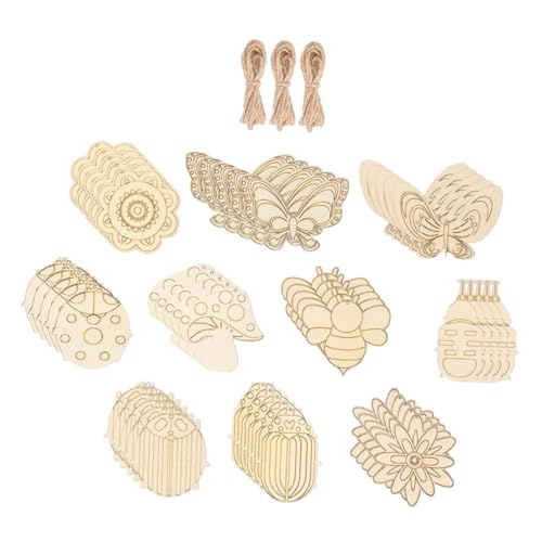SOIMISS 60Sätze Bastel Holzausschnitte für DIY Projekte Unbemalte Holzscheiben Verschiedenen Formen für Malen und Dekoration SOIMISS 60Sätze Bastel Holzausschnitte für DIY Projekte Unbemalte Holzscheiben Verschiedenen Formen für Malen und Dekoration von SOIMISS