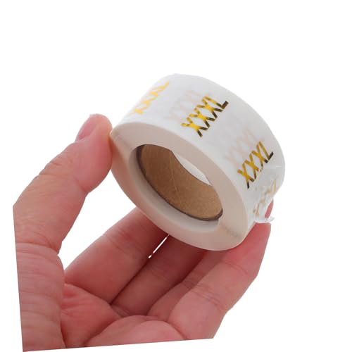 SOIMISS 6Rollen Kleidung Größenschild Aufkleber S Rund Transparent Etiketten mit Goldprägung für Kleidung Einzelhandel Lagerverwaltung SOIMISS 6Rollen Kleidung Größenschild Aufkleber S Rund Transparent Etiketten mit Goldprägung für Kleidung Einzelhandel Lagerverwaltung von SOIMISS