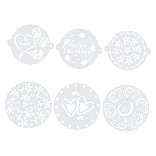 SOIMISS 6Stücke Kuchen Dekorieren Schablonen Kreative Plastikkuchenschablonen Für Cupcake Und Kaffeekreationen Für Backen Und Dessert Dekoration Zufällige SOIMISS 6Stücke Kuchen Dekorieren Schablonen Kreative Plastikkuchenschablonen Für Cupcake Und Kaffeekreationen Für Backen Und Dessert Dekoration Zufällige von SOIMISS