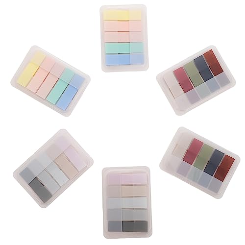 SOIMISS 6Stücke Multifunktions Klebe Notizen Büro Memo Aufkleber Retro Macaron und Farben Selbstklebende Haftnotizen für Schule Büro und Zuhause SOIMISS 6Stücke Multifunktions Klebe Notizen Büro Memo Aufkleber Retro Macaron und Farben Selbstklebende Haftnotizen für Schule Büro und Zuhause von SOIMISS