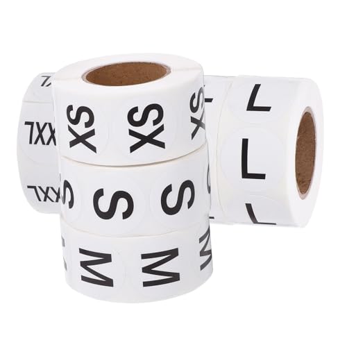 SOIMISS 7 Rollen Selbstklebende Größenetiketten Runde Aufkleber für Kleidung Einfache Anwendung für Zuhause und Einzelhandel Robuste Haftung und Langlebig SOIMISS 7 Rollen Selbstklebende Größenetiketten Runde Aufkleber für Kleidung Einfache Anwendung für Zuhause und Einzelhandel Robuste Haftung und Langlebig von SOIMISS