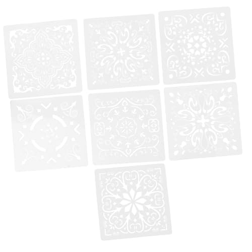 SOIMISS 7 Stück Mandala Schablonen Set Teilig Wiederverwendbare DIY Wand und Möbelvorlagen Vielseitige Malvorlagen für Acrylmalerei Dekoration Airbrush und Bastelprojekte Robust und SOIMISS 7 Stück Mandala Schablonen Set Teilig Wiederverwendbare DIY Wand und Möbelvorlagen Vielseitige Malvorlagen für Acrylmalerei Dekoration Airbrush und Bastelprojekte Robust und von SOIMISS