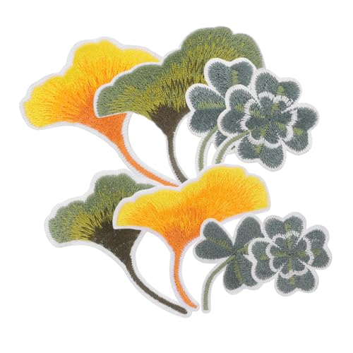 SOIMISS 8 Stück Ginkgo Aufnäher Dekorative Aufkleber für Kleidung Taschen und Schuhe für Diy Projekte von SOIMISS