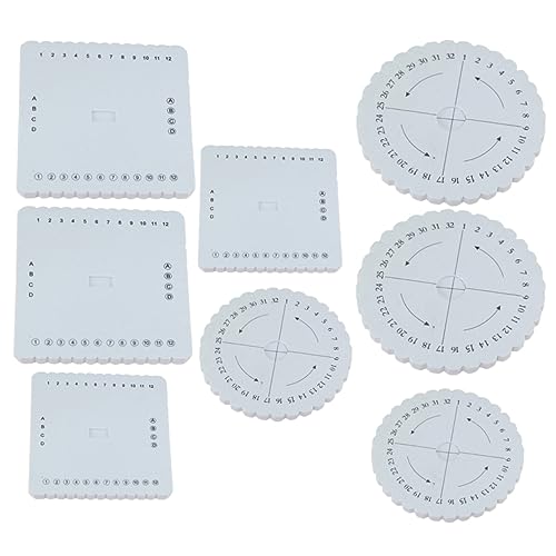 SOIMISS 8 Stück Teiliges Handgemachtes Flechtwerkzeug Runde und Quadratische Scheiben für DIY Armbänder und Mehr Einfach zu Bedienen für Anfänger und Fortgeschrittene SOIMISS 8 Stück Teiliges Handgemachtes Flechtwerkzeug Runde und Quadratische Scheiben für DIY Armbänder und Mehr Einfach zu Bedienen für Anfänger und Fortgeschrittene von SOIMISS