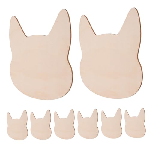 SOIMISS 8 Stück Teiliges Holz Tierkopf Ausschnitte Naturholz Rohlinge Bastelset für DIY Malen Dekoration Kunstprojekte Langlebig und Sicher SOIMISS 8 Stück Teiliges Holz Tierkopf Ausschnitte Naturholz Rohlinge Bastelset für DIY Malen Dekoration Kunstprojekte Langlebig und Sicher von SOIMISS