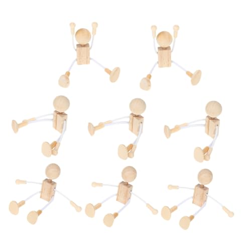 SOIMISS 8 Stück Teiliges Holzfiguren Bemalen Natürliche Sichere Holzpuppen für DIY Bastelprojekte Kreative Niedliche Holzspielzeug figuren für Kleinkinder SOIMISS 8 Stück Teiliges Holzfiguren Bemalen Natürliche Sichere Holzpuppen für DIY Bastelprojekte Kreative Niedliche Holzspielzeug figuren für Kleinkinder von SOIMISS