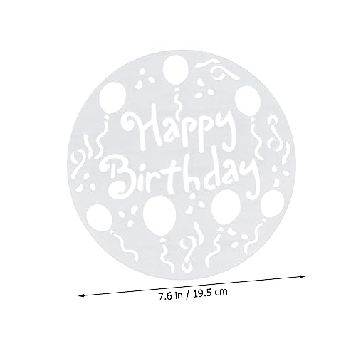 SOIMISS 8 Stück Teiliges Kaffee und Kuchen Dekorationsschablonen Wiederverwendbare Umweltfreundliche Stencils mit Festlichen Motiven Leicht zu Reinigen für Professionelle Cake Art und von SOIMISS