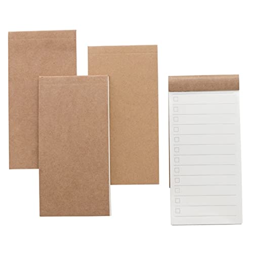 SOIMISS 8 Stück Teiliges Notizblock aus Kraftpapier Tragbare To Do Listen Leere Liniierte und Karierte Notizen für Bürobedarf und Schule für Tägliche Planung von SOIMISS